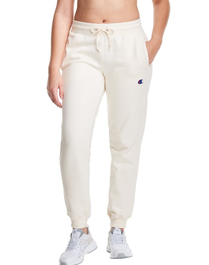 Champion Womens Joggers NZ - Reverse Weave White ( 6571-SJLCO )